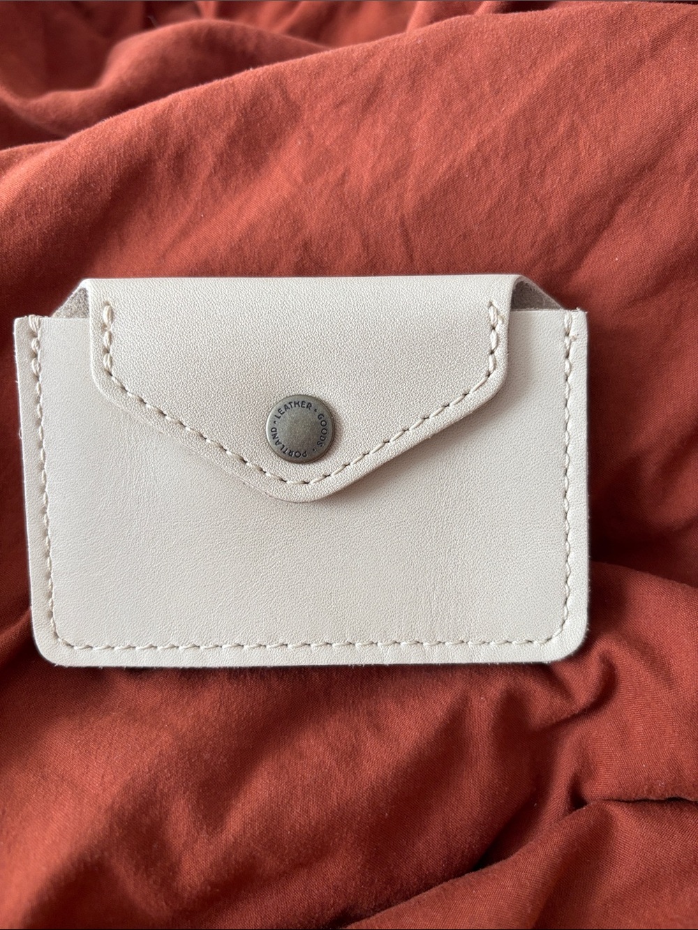 Portland Leather LoveBug Wallet In Bone